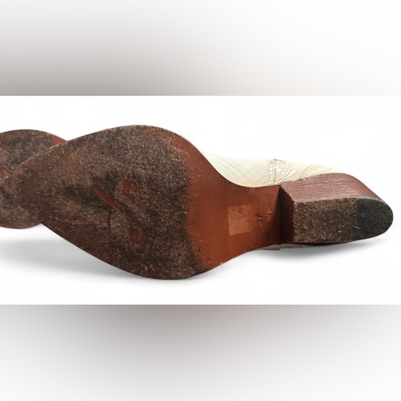 Free People Frontier Western Patent Leather Pointed Toe Ankle Boot Size 37/6 - Picture 11 of 16